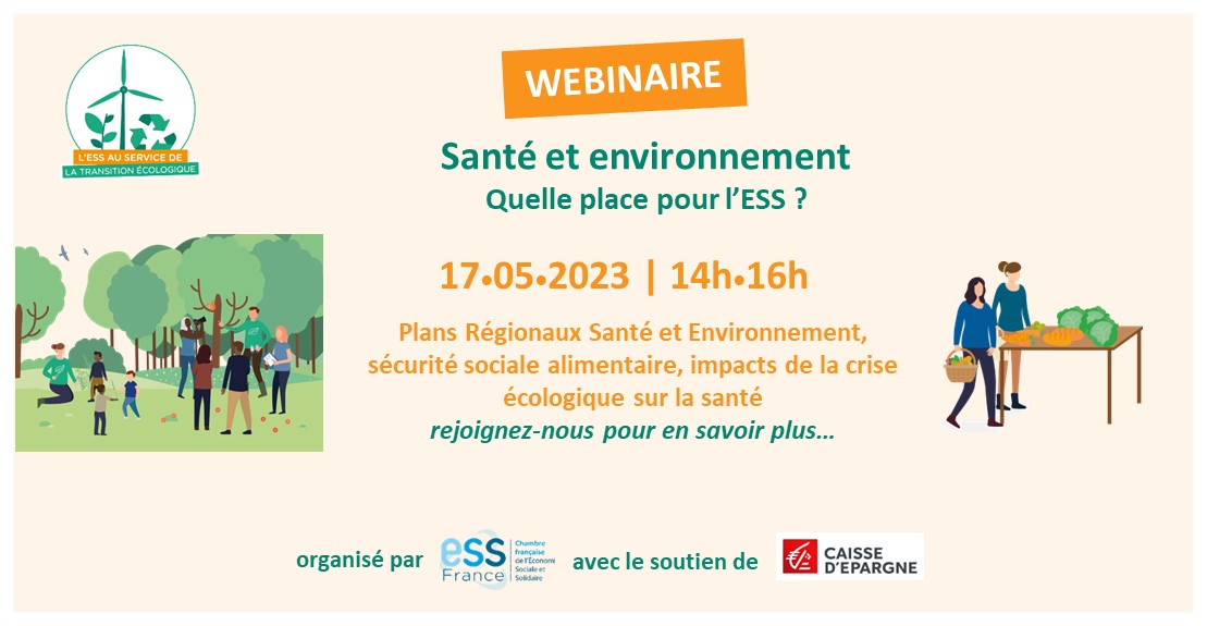 [Webinaire] Santé et environnement quelle place pour l'ESS ? Agenda